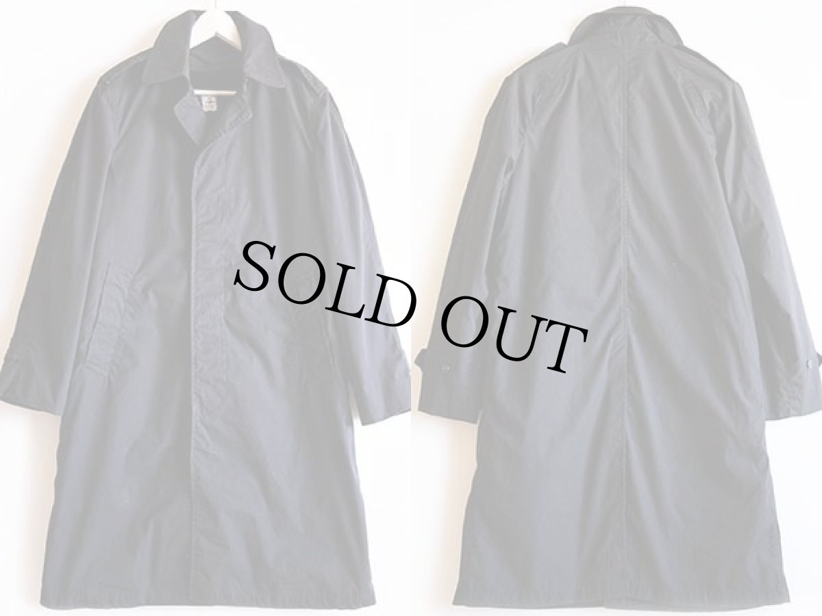 画像2: 70s 米軍 U.S.NAVY ボアライナー付き オールウェザー ステンカラーコート 黒 36R (2)