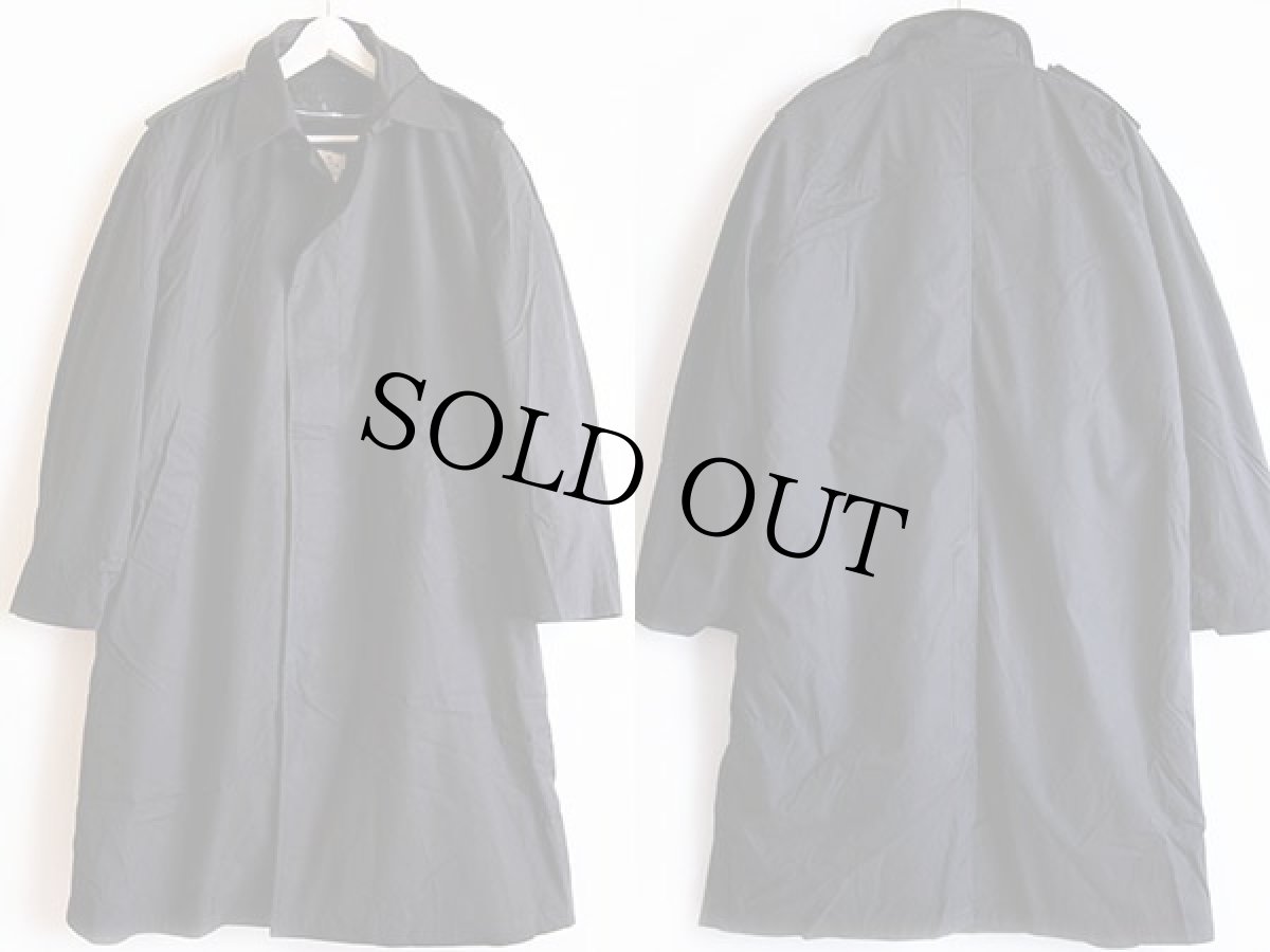 画像2: 80s 米軍 U.S.NAVY ボアライナー付き オールウェザー ステンカラーコート 黒 40S (2)