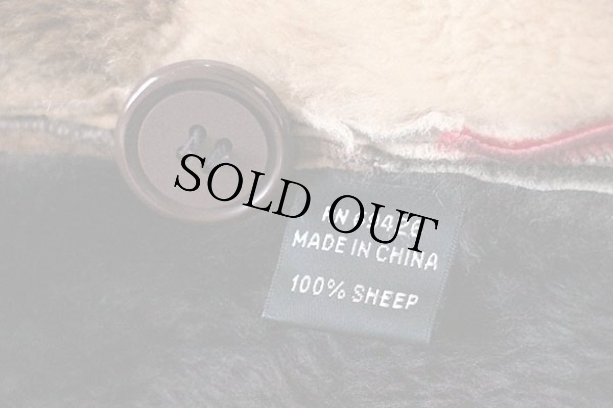 画像4: WILSONS クレイジー パッチワーク シープスキン リアル ムートンコート (4)