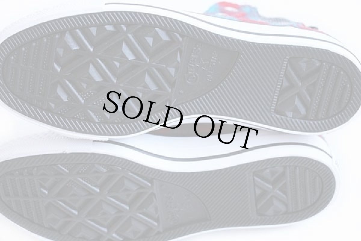 画像6: 未使用★CONVERSEコンバース×Woolrichウールリッチ ウール サイドゴア バッファローチェック 赤×青 (6)