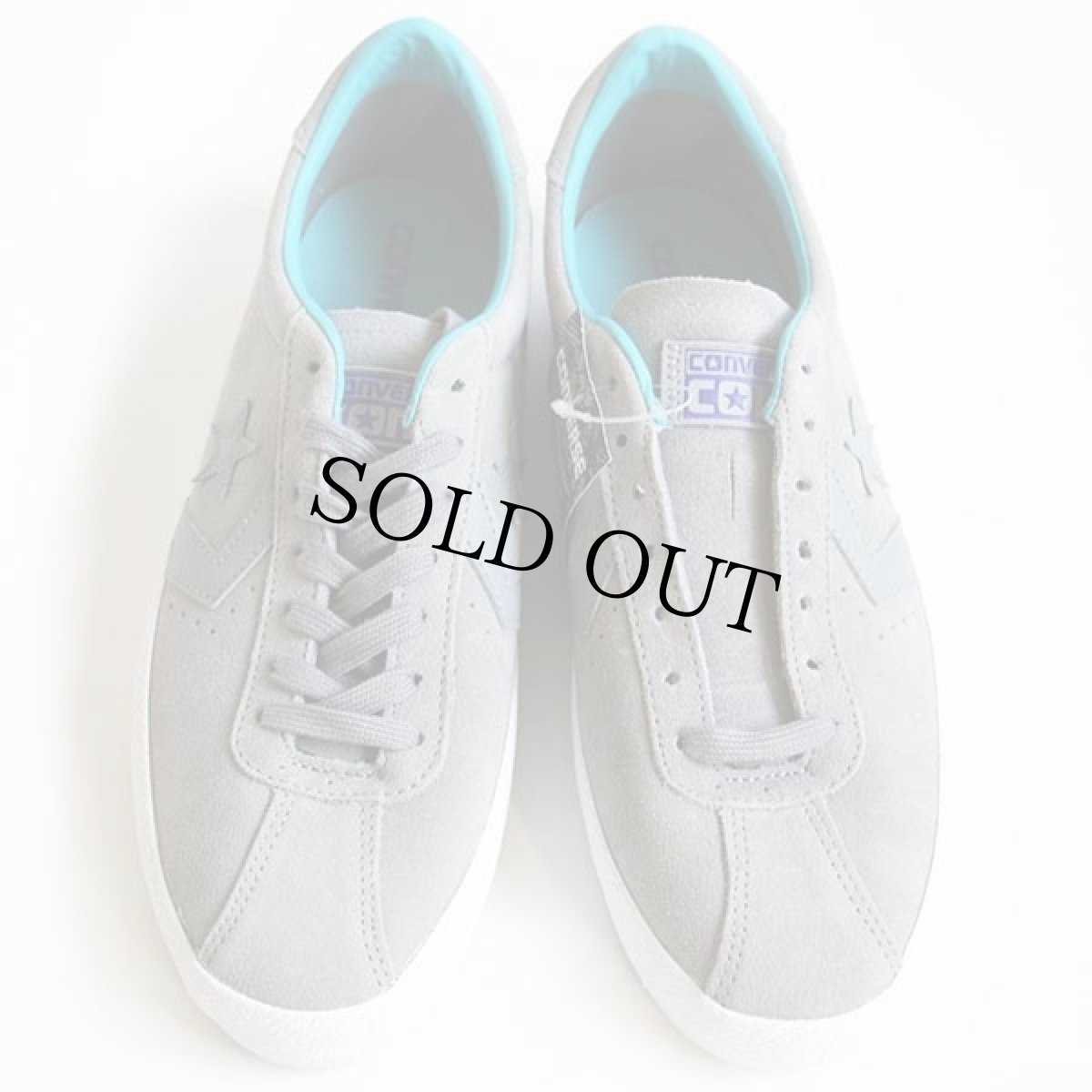 画像3: 未使用★CONVERSEコンバース CONSコンズ Breakpoint OX スエード グレー×アクアブルー9.5 (3)