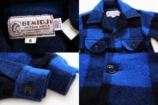 画像3: USA製 BEMIDJIベミジ バッファローチェック ウール シャツジャケット 青×黒 キッズ6 (3)