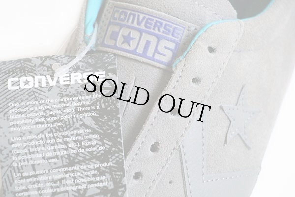 画像5: 未使用★CONVERSEコンバース CONSコンズ Breakpoint OX スエード グレー×アクアブルー9.5 (5)