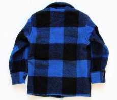 画像2: USA製 BEMIDJIベミジ バッファローチェック ウール シャツジャケット 青×黒 キッズ6 (2)