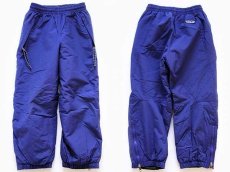 画像2: 90s patagoniaパタゴニア 中綿入り ナイロンパンツ 青紫 KIDS' 6 (2)