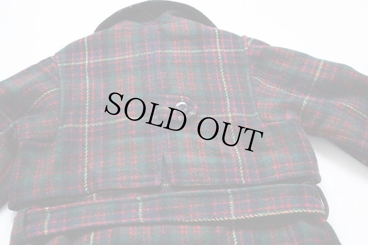 画像4: 70s PEABODY HOUSE タータンチェック ロング ウールコート (4)