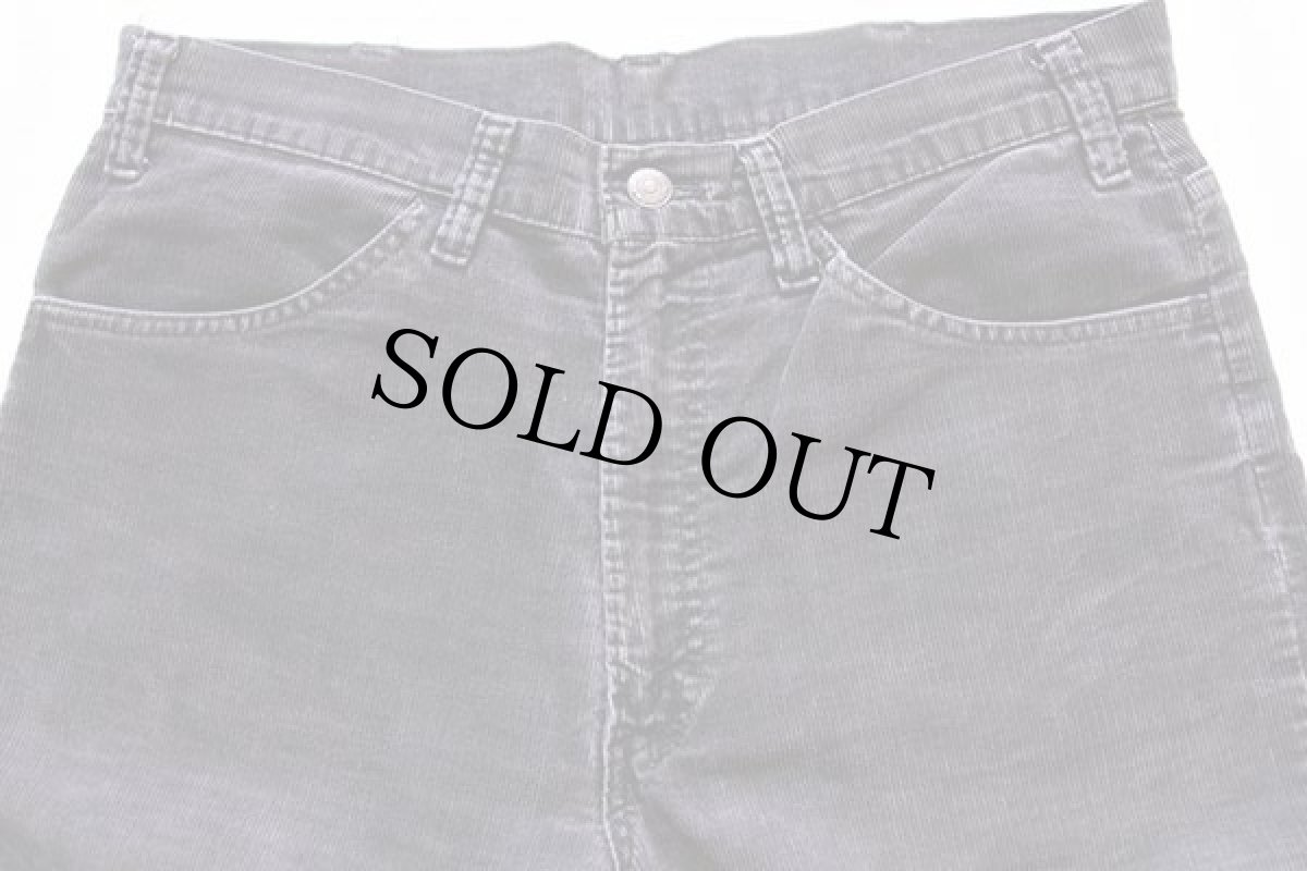 画像2: 80s Levi'sリーバイス 519-1558 コーデュロイパンツ 黒 w34 (2)
