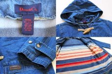 画像3: 90s DENIM&Co. ライナー付き デニム ダッフルコート M (3)