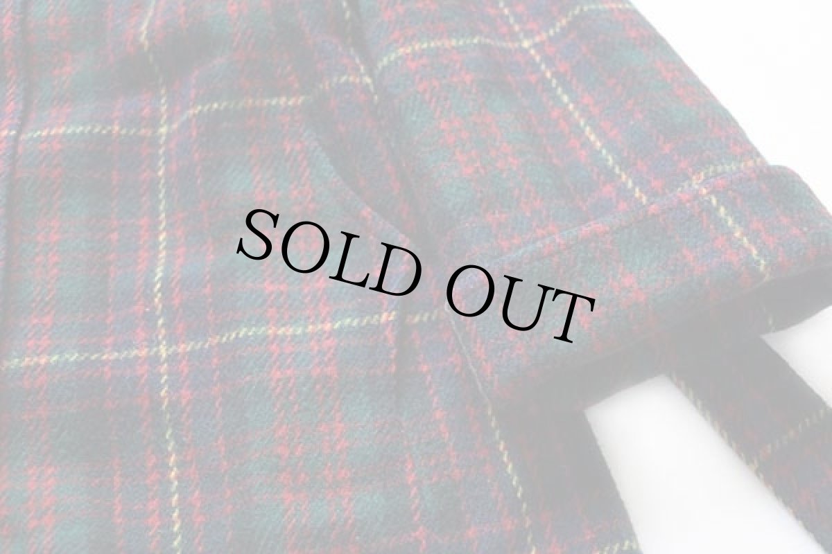 画像8: 70s PEABODY HOUSE タータンチェック ロング ウールコート (8)