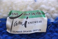 画像4: 60s イタリア製 Tami KNITWEAR 丸ヨーク ノルディック柄 モヘヤ ハンドニット カーディガン (4)