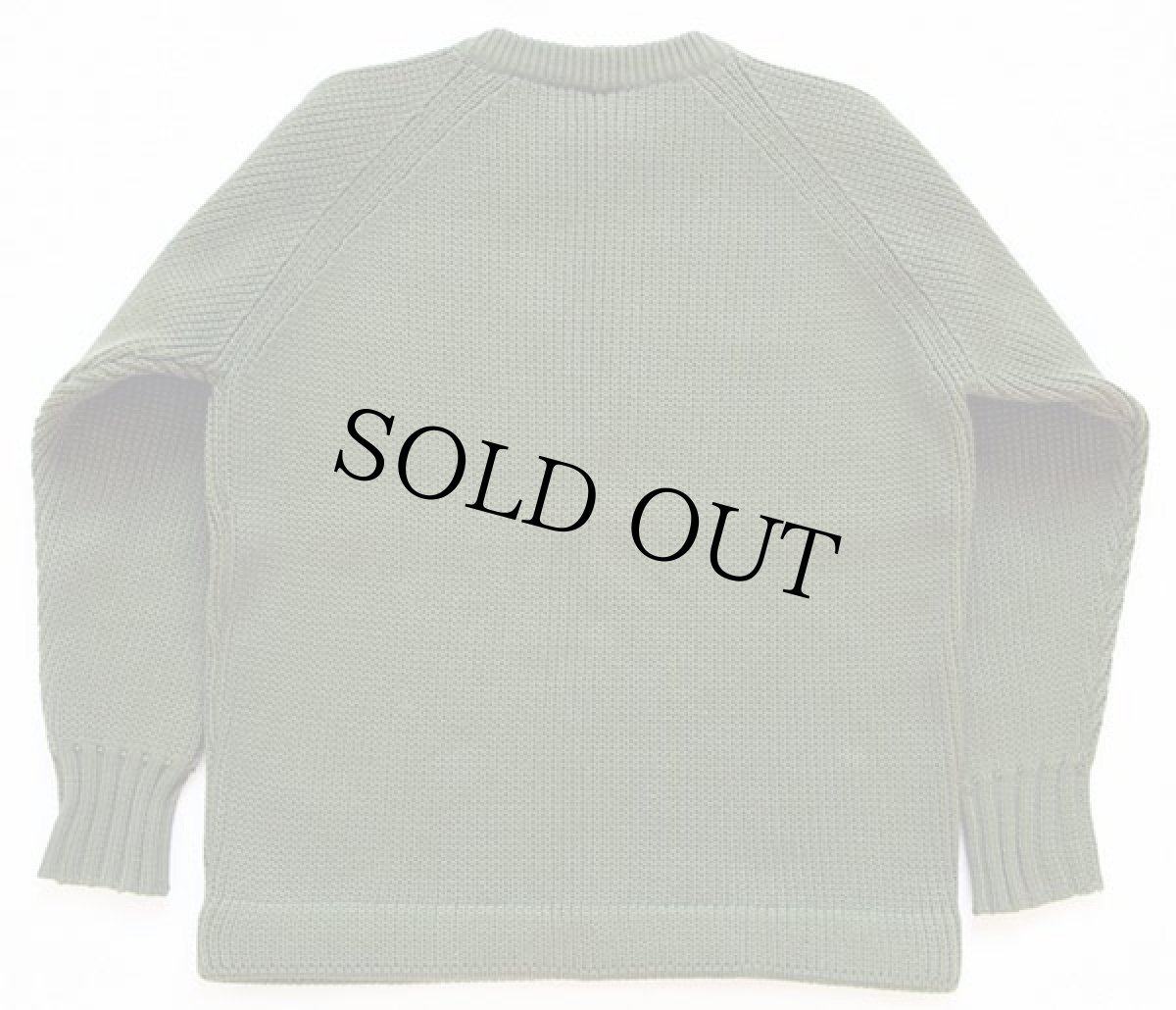 画像2: ビンテージ オーストリア製 SPORT ALM 無地 ローゲージ ウールニット セーター 緑 (2)