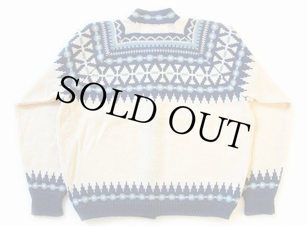 ノルウェー製 VIKING KNIT ノルディック柄 スタンドカラー