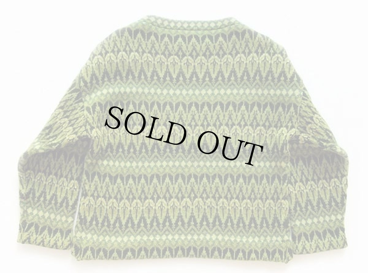 画像2: 60s スウェーデン製 ICELAND JERSEY MODELLER ノルディック柄 ボートネック ウールニット セーター L (2)