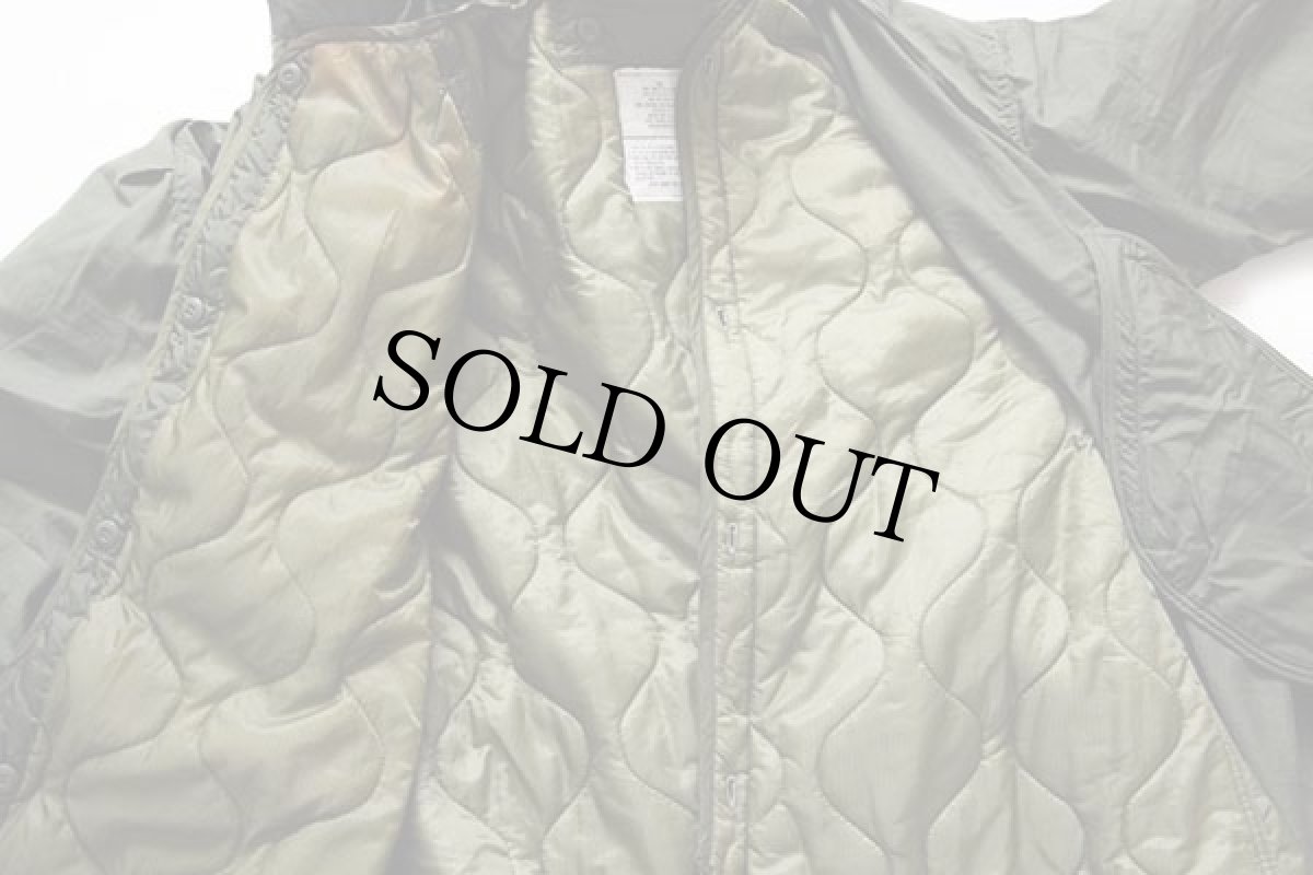 画像6: 80s 米軍 U.S.ARMY キルティングライナー&フード付き M-65 パーカー L★モッズコート フルセット (6)