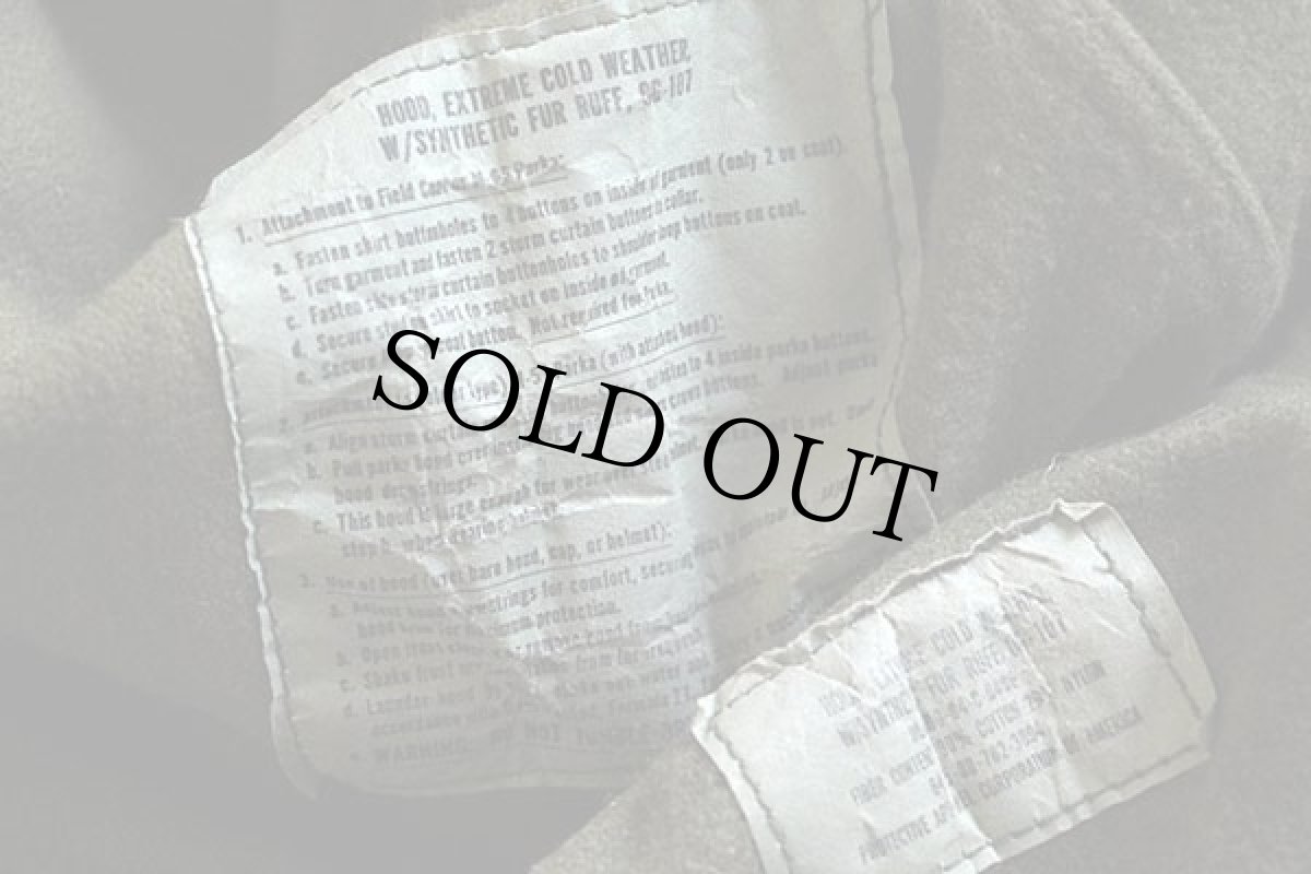 画像4: 60s 米軍 U.S.ARMY キルティングライナー&フード付き M-65 パーカー R-M★モッズコート フルセット (4)