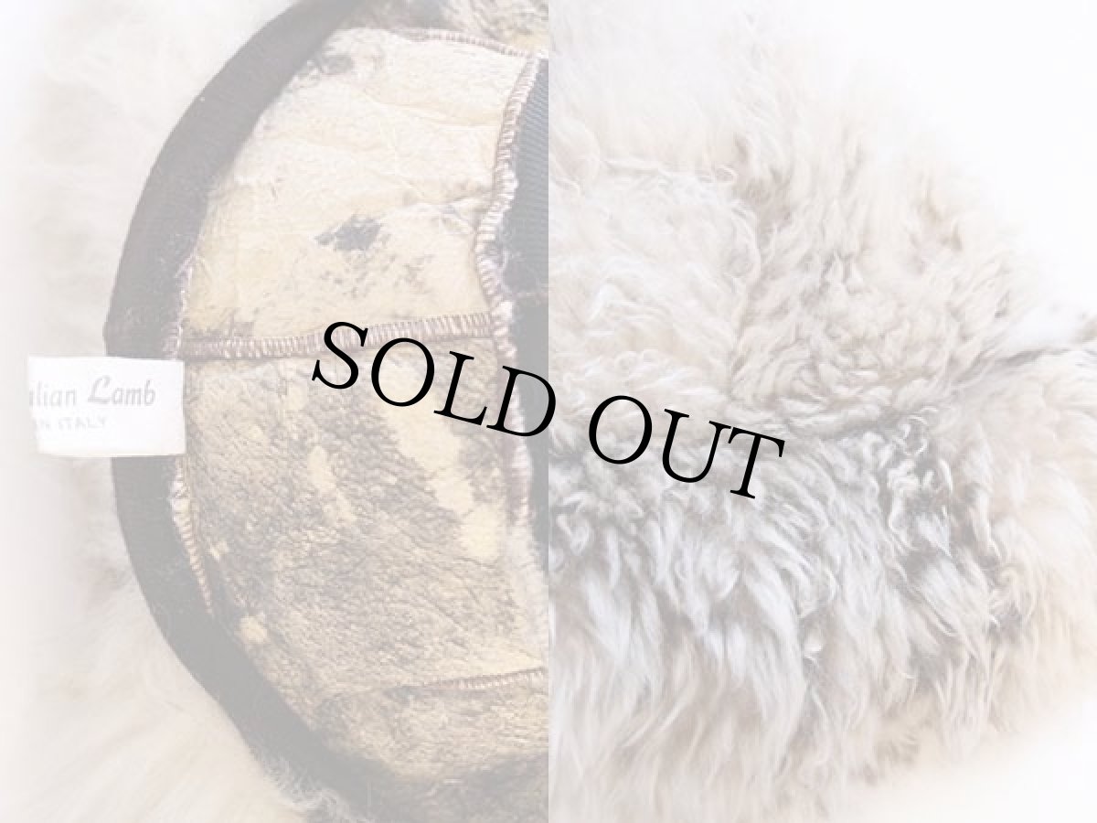 画像3: ビンテージ イタリア製 リアル ラム ファー ハット★エスキモー (3)