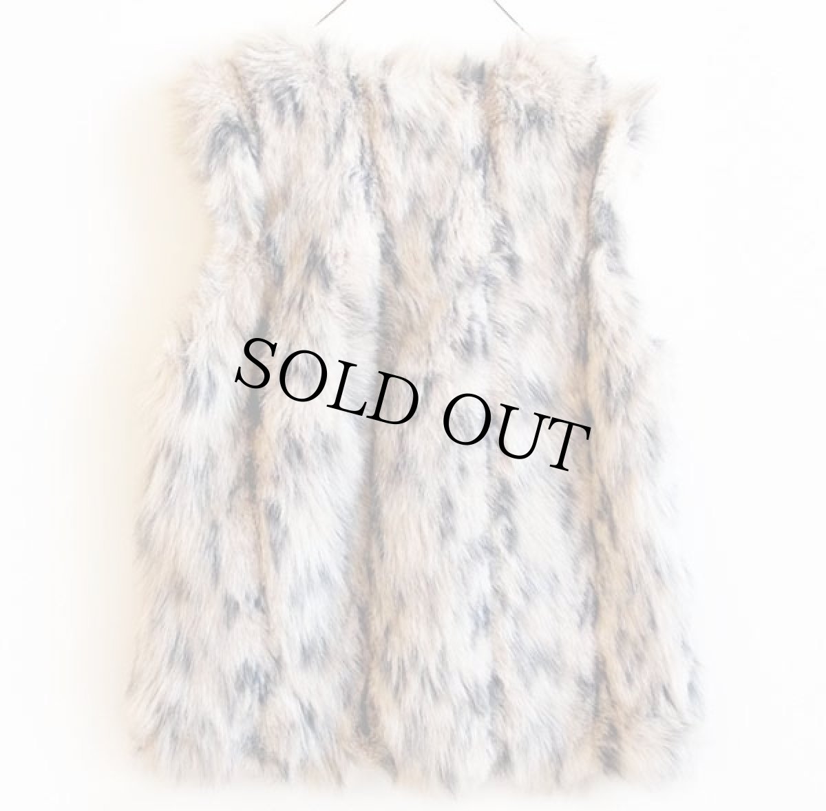 画像2: 70s Hillmoor フェイクファーベスト (2)