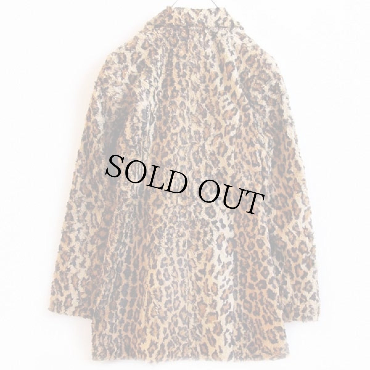 画像2: USA製 bebe MODA レオパード柄 ダブルブレスト フェイクファージャケット S (2)