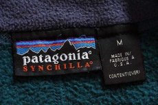 画像4: 90s USA製 patagoniaパタゴニア シンチラ フリース ジャケット 緑 M (4)