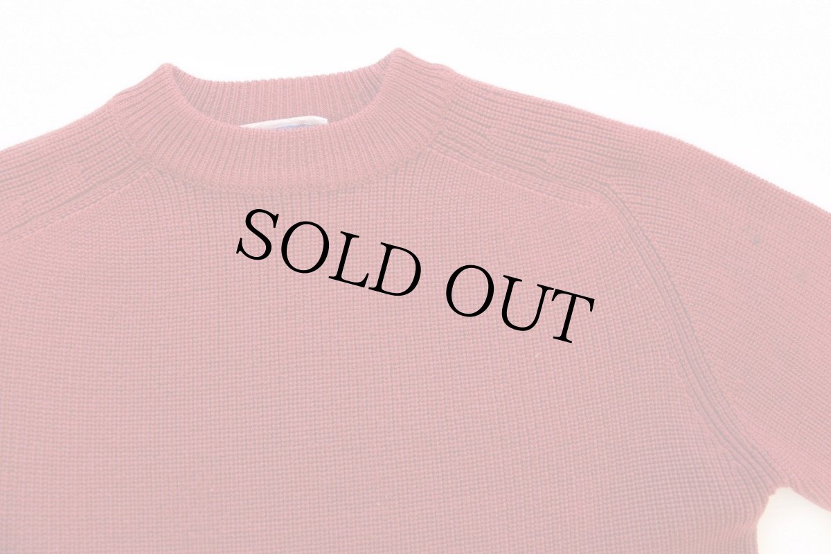 画像4: 70s patagoniaパタゴニア 白タグ 無地 ローゲージ ウールニット セーター 赤茶 L (4)