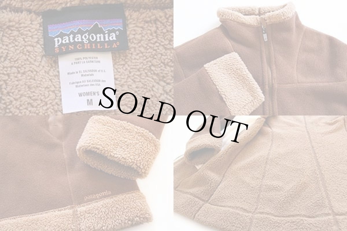 画像3: patagoniaパタゴニア シンチラ フリース ジャケット 茶 W-M (3)