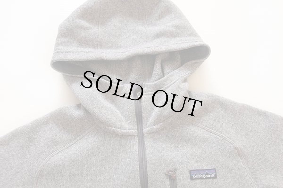 画像3: patagoniaパタゴニア ベターセーター フーディー フリースパーカー グレー S (3)