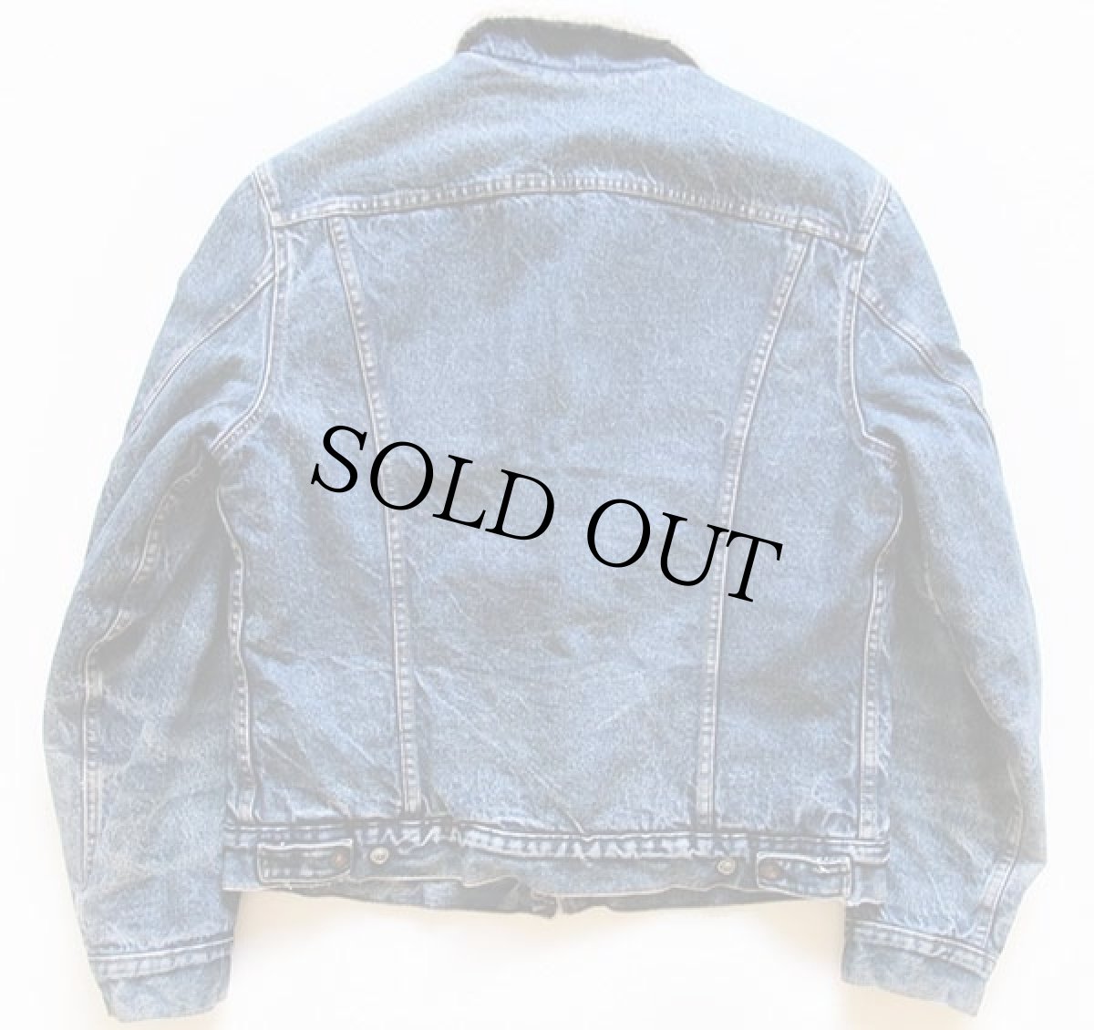 画像2: 80s USA製 Levi'sリーバイス 71608 ボアライナー デニムジャケット 4ポケット 40L (2)