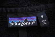 画像4: 90s USA製 patagoniaパタゴニア フリース スナップT 黒 S (4)