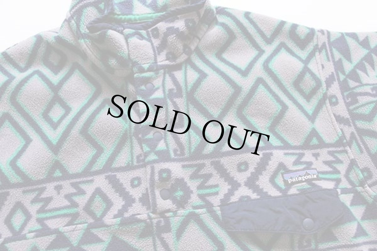 画像3: patagoniaパタゴニア 総柄 シンチラ フリース スナップT M (3)