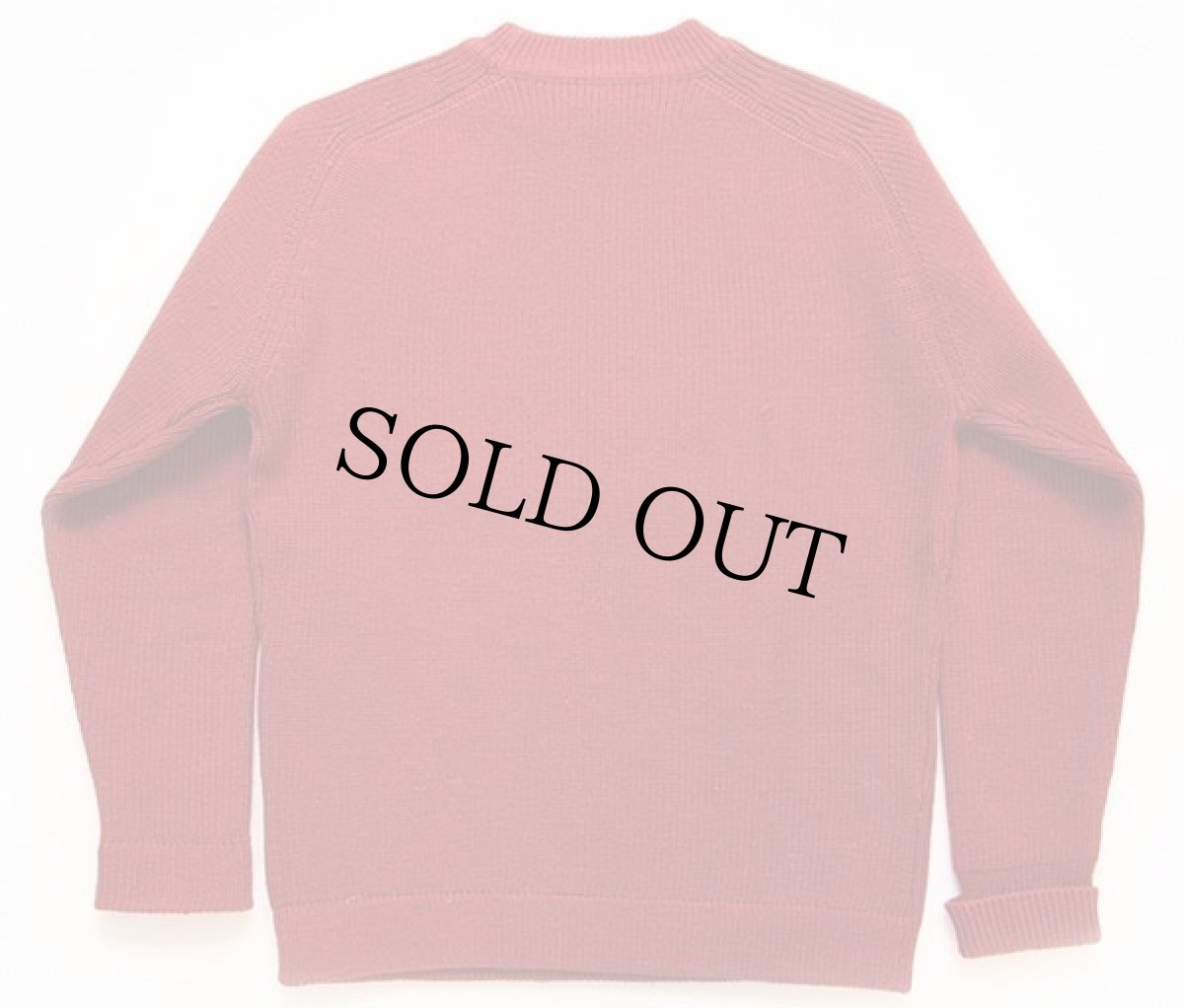 画像2: 70s patagoniaパタゴニア 白タグ 無地 ローゲージ ウールニット セーター 赤茶 L (2)