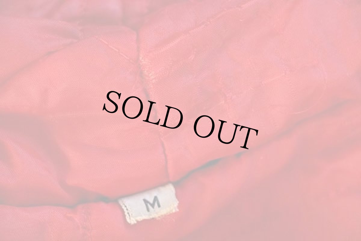 画像7: 60s deep pile borg fabric キルティングライナー フェイクファーコート M (7)