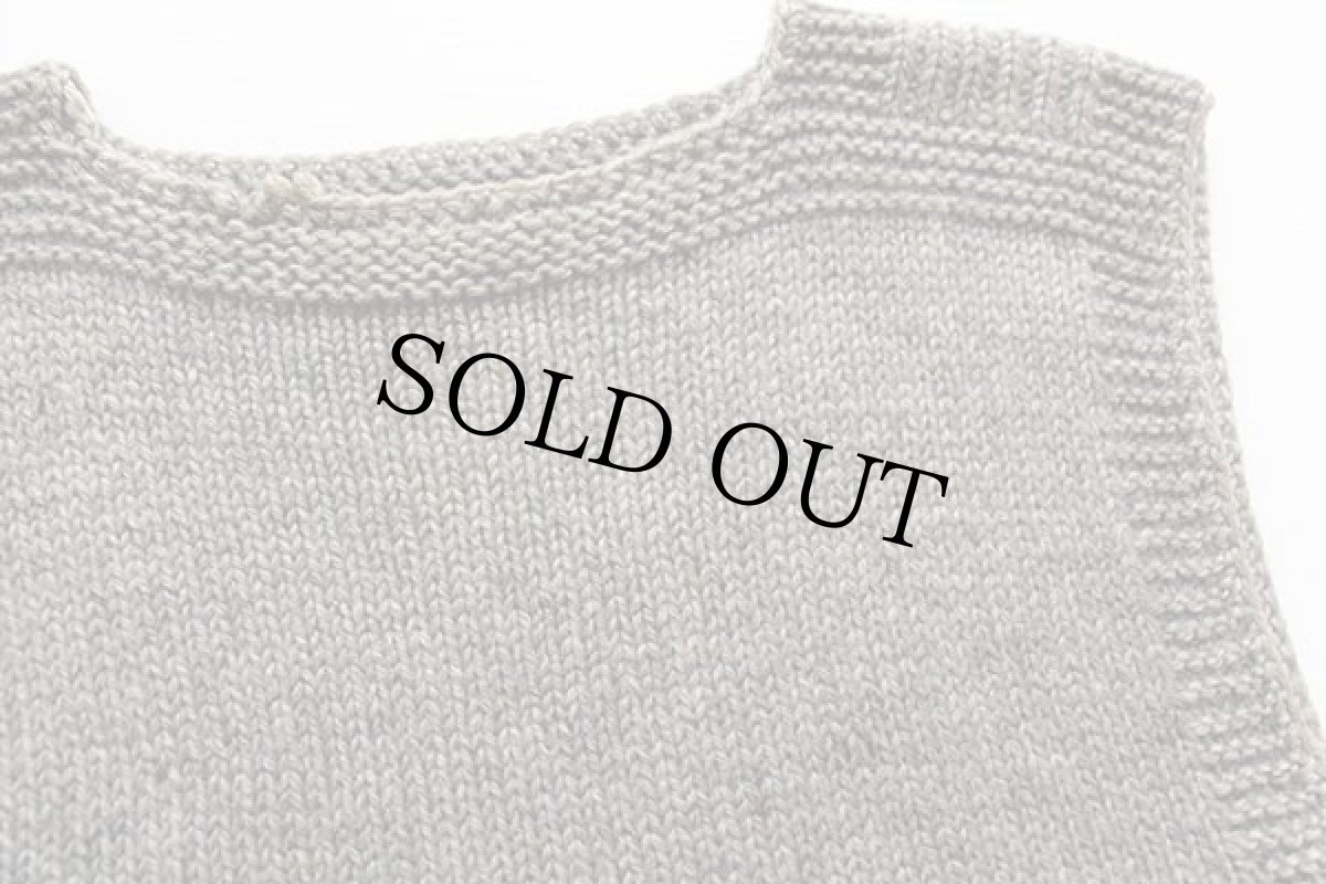 画像3: ビンテージ AMERICAN RED CROSS ウールニット ベスト セーター グレー (3)