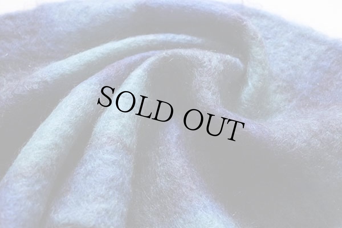 画像3: ビンテージ スコットランド製 Dayton's チェック モヘヤ パイル ストール (3)