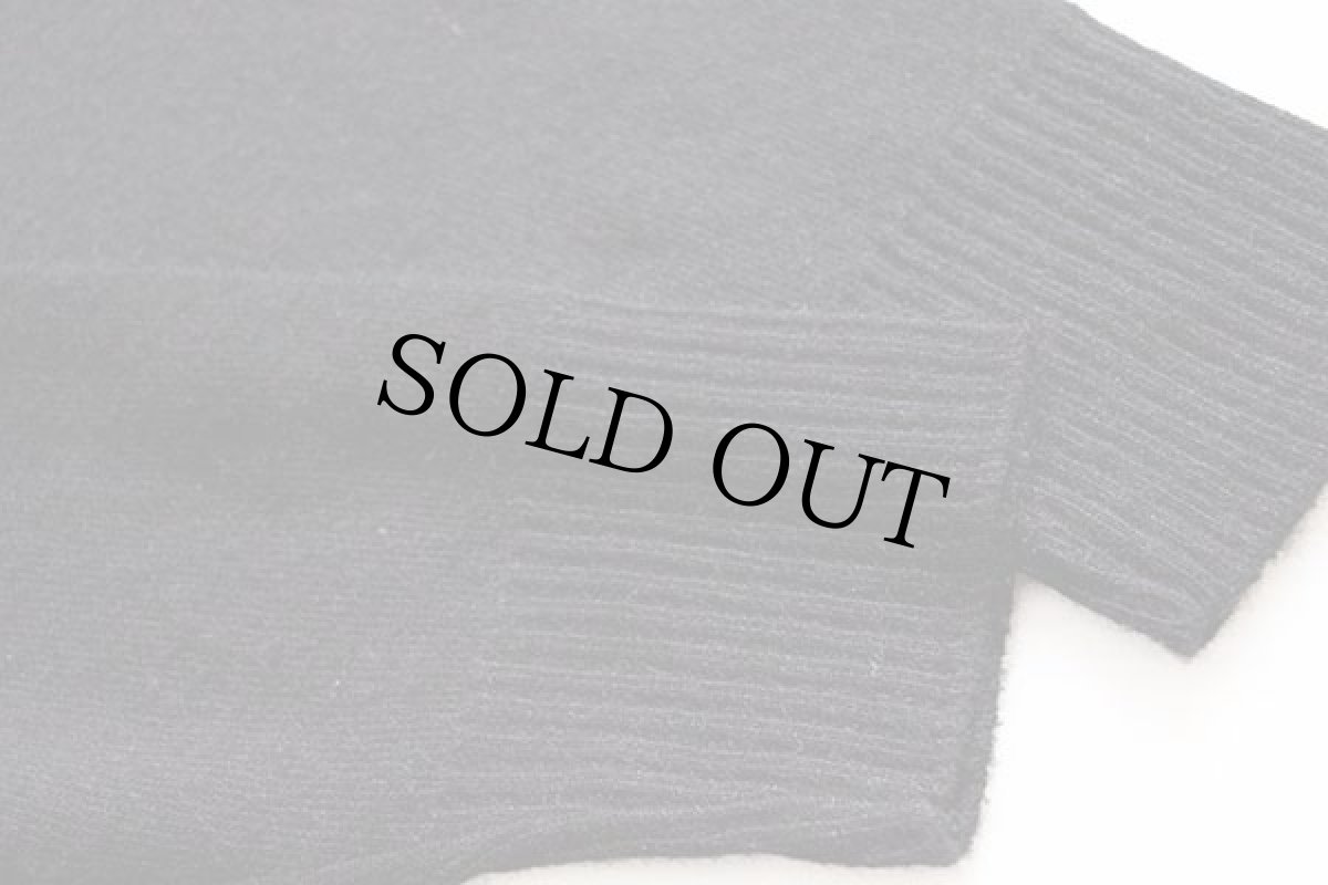 画像6: 60s Revere アクリルニット カーディガン 黒 M (6)