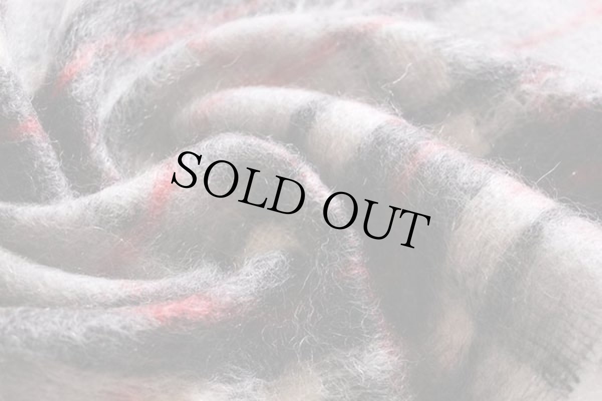 画像3: スコットランド製 JAMES PRINGLE WEAVERS タータンチェック モヘヤ パイル ストール (3)