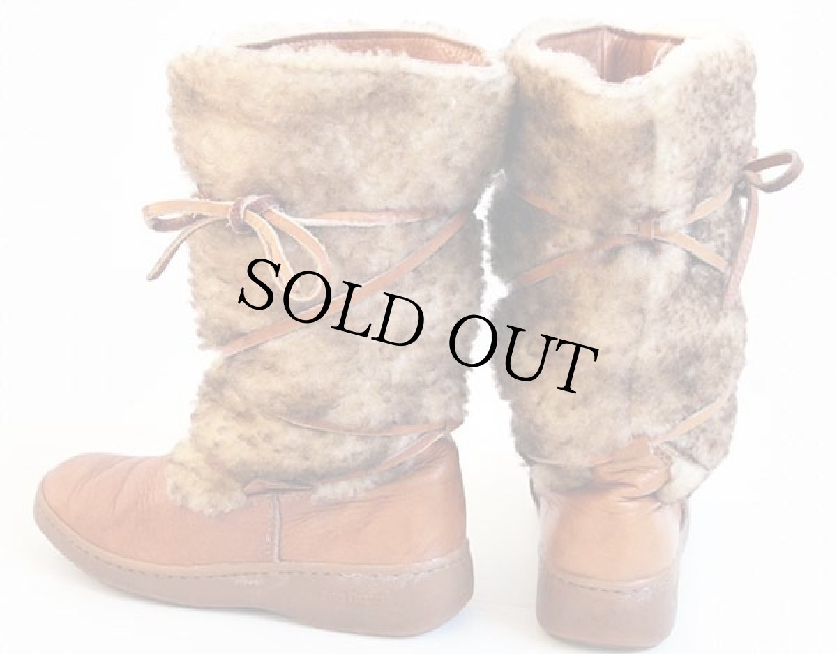 画像3: 70s Bates Floaters ボアライナー リアル ムートンブーツ 6.5M (3)