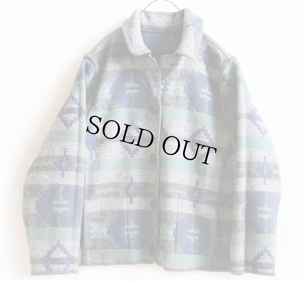 画像3: Woolrichウールリッチ フォークロア柄 リバーシブル ウール ラグジャケット W-XL (3)