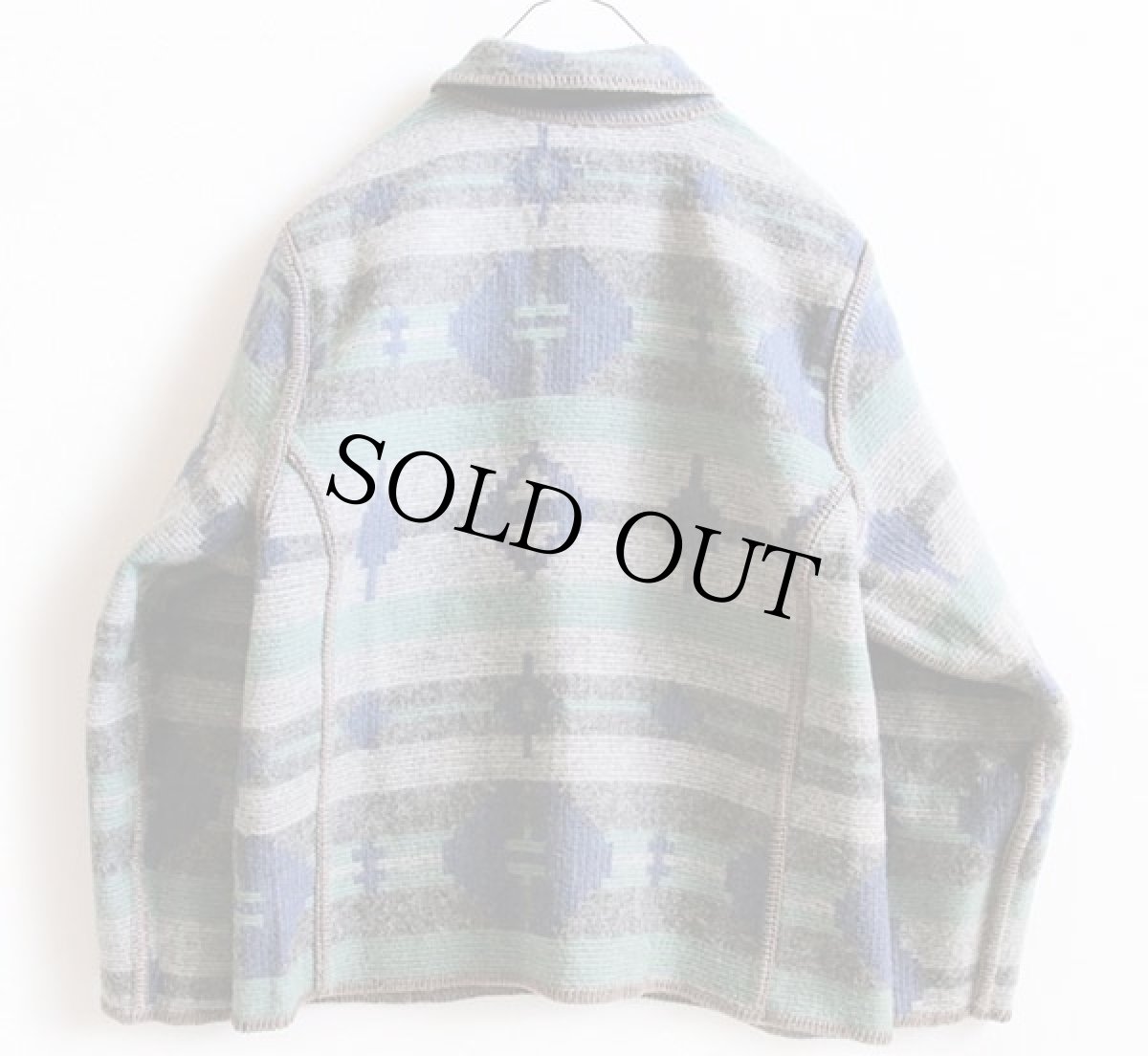 画像4: Woolrichウールリッチ フォークロア柄 リバーシブル ウール ラグジャケット W-XL (4)