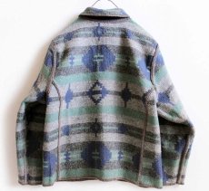 画像4: Woolrichウールリッチ フォークロア柄 リバーシブル ウール ラグジャケット W-XL (4)