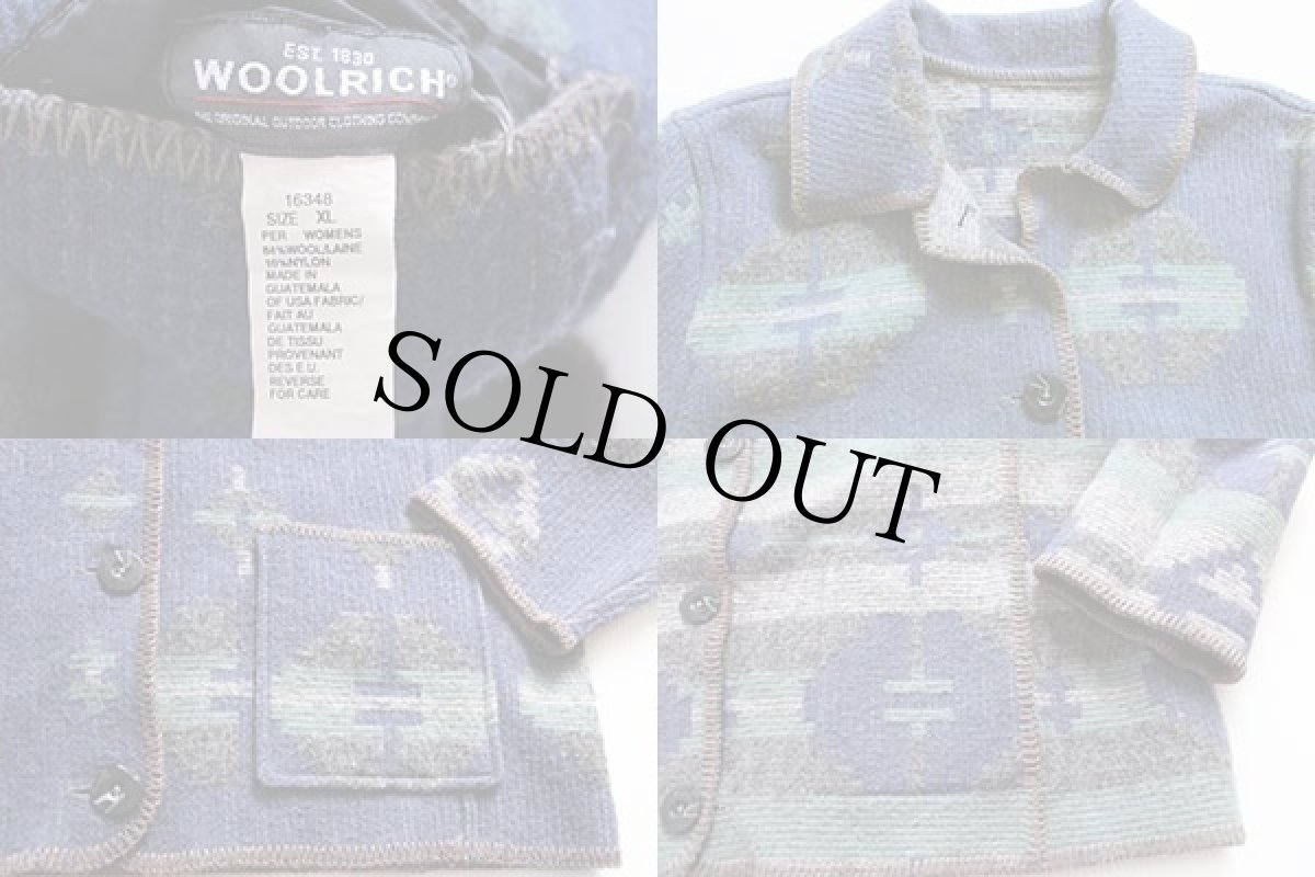 画像5: Woolrichウールリッチ フォークロア柄 リバーシブル ウール ラグジャケット W-XL (5)