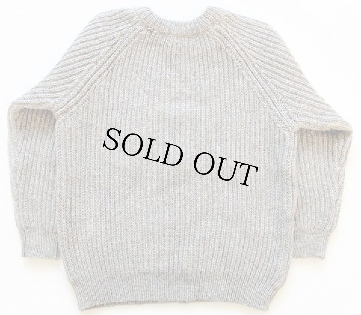 画像2: アイルランド製 SCARLETT O'HARA ローゲージ ウール ハンドニット セーター 40 (2)