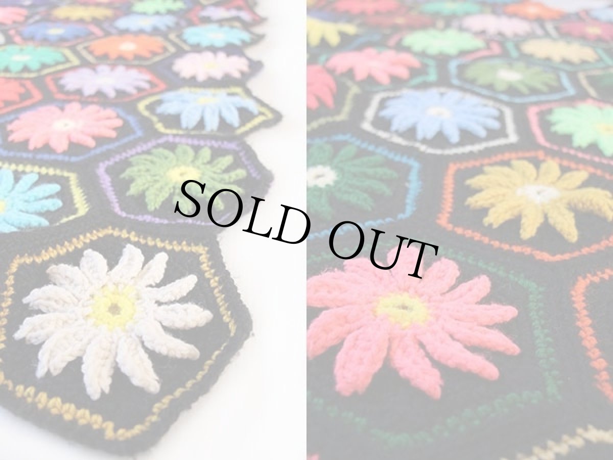 画像3: モチーフ ニット グラニー ブランケット★カギ編み (3)