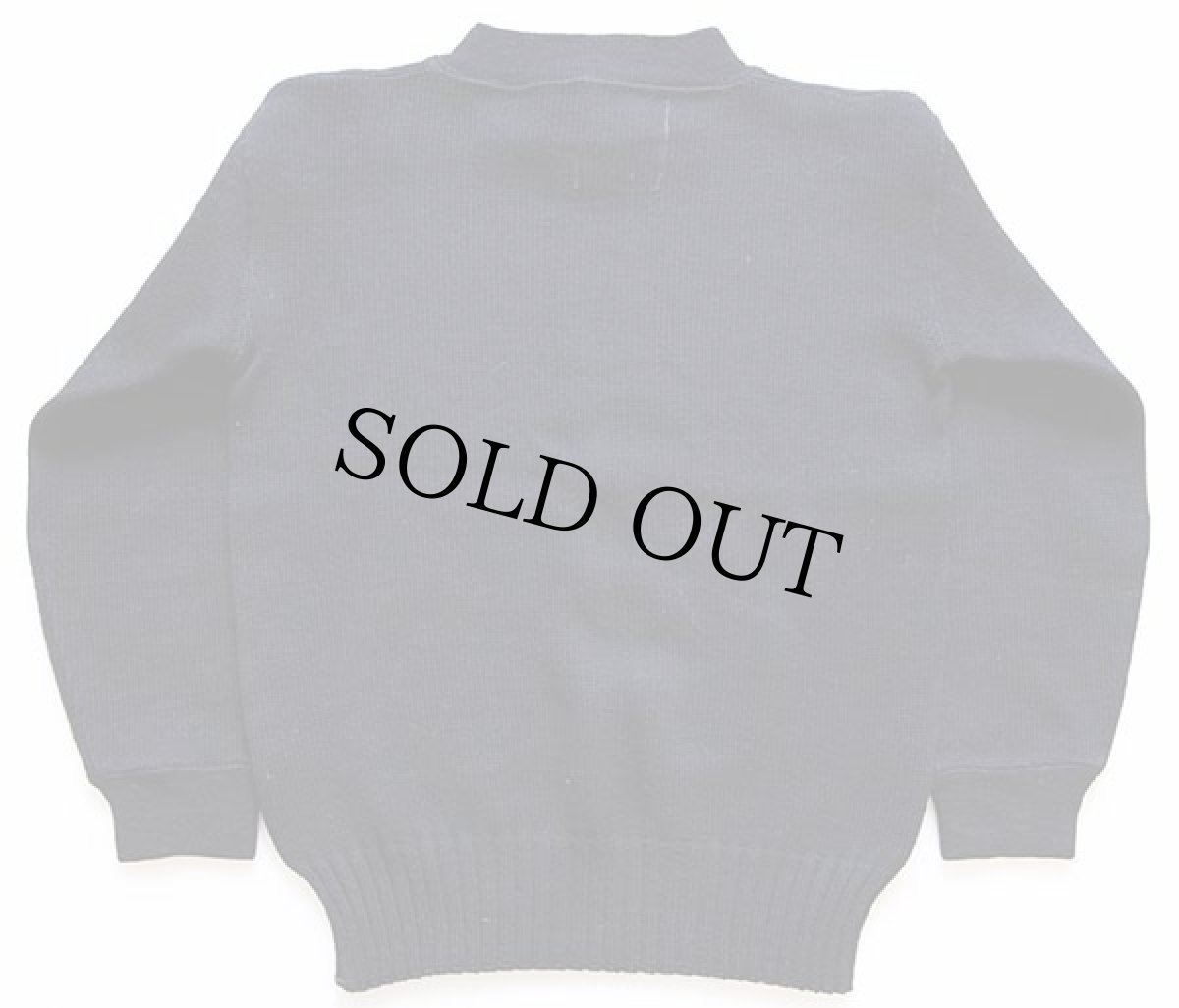 画像2: 40s 米軍 U.S.NAVY ハイネック ウールニット ゴブセーター 濃紺 (2)