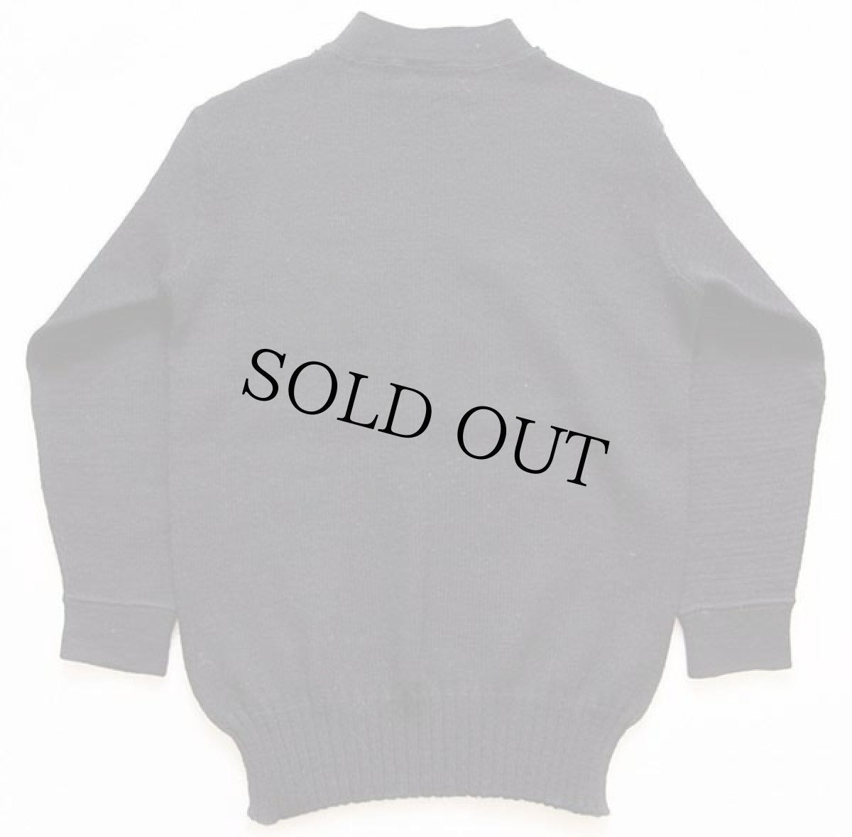 画像2: 40s 米軍 U.S.NAVY ハイネック ウールニット ゴブセーター 濃紺 (2)