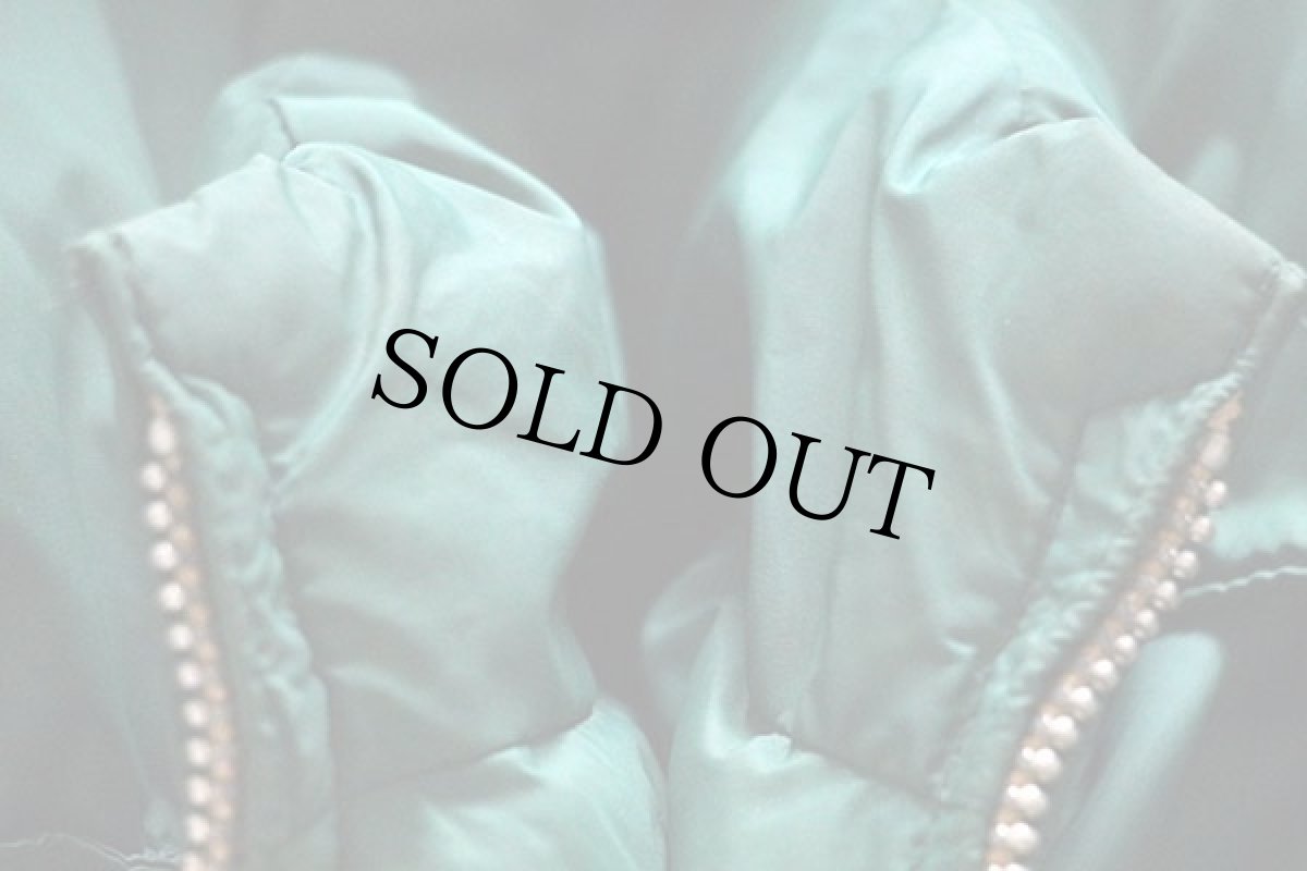 画像8: 70s Comfy フード付き ダウンジャケット 緑 S★パーカー (8)