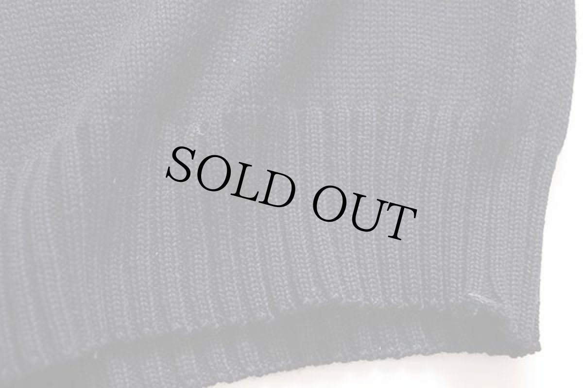 画像5: 40s 米軍 U.S.NAVY ハイネック ウールニット ゴブセーター 濃紺 (5)