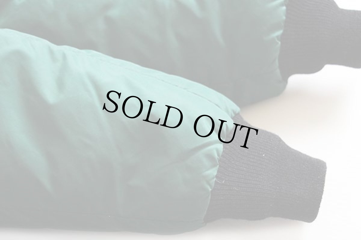 画像7: 70s Comfy フード付き ダウンジャケット 緑 S★パーカー (7)