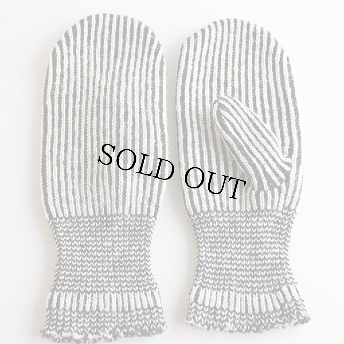 画像4: UNKNOWN ニットライナー付き ディアスキン レザー ミトン グローブ★手袋 (4)