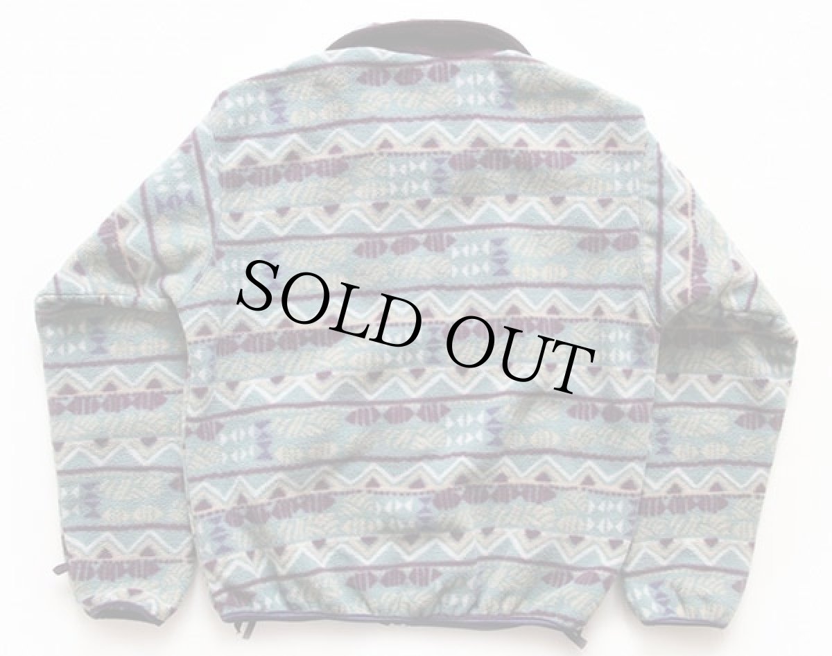 画像2: 90s USA製 Columbiaコロンビア 総柄 ライナー フリースジャケット L-S (2)