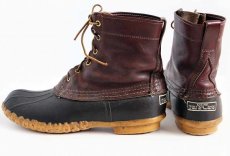 画像2: 70s USA製 L.L.Bean 筆記体タグ メインハンティング 6ホール ビーンブーツ 10M (2)